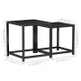 Couchtische 2 Einheiten aus schwarzem MDF von vidaXL, Seitentische - Ref: Foro24-331658, Preis: 39,66 €, Rabatt: %