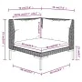 2 pcs semicircular garden sofas and synthetic rattan cushions by vidaXL, Modular outdoor sofas - Ref: Foro24-318604, Price: 1...