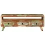 Mueble de TV madera maciza reciclada multicolor 110x30x40 cm de vidaXL, Muebles TV - Ref: Foro24-337063, Precio: 128,43 €, De...