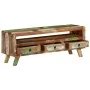 Mueble de TV madera maciza reciclada multicolor 110x30x40 cm de vidaXL, Muebles TV - Ref: Foro24-337063, Precio: 128,43 €, De...