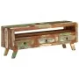 Mueble de TV madera maciza reciclada multicolor 110x30x40 cm de vidaXL, Muebles TV - Ref: Foro24-337063, Precio: 128,43 €, De...