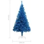 Árbol de Navidad artificial con soporte PVC azul 210 cm de vidaXL, Arboles de navidad - Ref: Foro24-321005, Precio: 52,80 €, ...