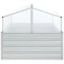 Arriate con invernadero plateado 100x100x85 cm de vidaXL, Maceteros y jardineras - Ref: Foro24-316882, Precio: 100,21 €, Desc...