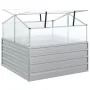 Arriate con invernadero plateado 100x100x85 cm de vidaXL, Maceteros y jardineras - Ref: Foro24-316882, Precio: 100,21 €, Desc...