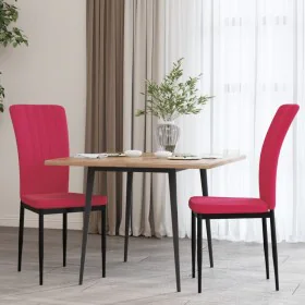 Sillas de comedor 2 unidades terciopelo rojo tinto de vidaXL, Sillas de comedor - Ref: Foro24-326098, Precio: 91,68 €, Descue...