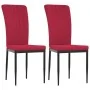Sillas de comedor 2 unidades terciopelo rojo tinto de vidaXL, Sillas de comedor - Ref: Foro24-326098, Precio: 91,68 €, Descue...