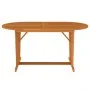 Mesa de jardín madera maciza de eucalipto 160x85x75 cm de vidaXL, Mesas de jardín - Ref: Foro24-316071, Precio: 144,27 €, Des...