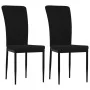 Sillas de comedor 2 unidades terciopelo negro de vidaXL, Sillas de comedor - Ref: Foro24-326099, Precio: 96,33 €, Descuento: %