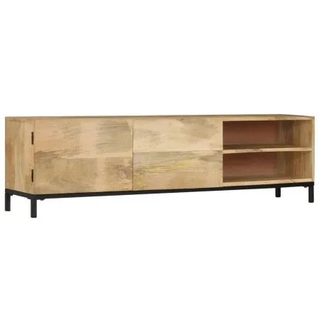 Mueble para TV madera maciza de mango 145x30x41 cm de vidaXL, Muebles TV - Ref: Foro24-247944, Precio: 278,30 €, Descuento: %
