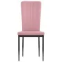 4 Esszimmerstühle aus rosa Samt von vidaXL, Essstühle - Ref: Foro24-326108, Preis: 161,35 €, Rabatt: %