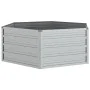 Arriate de acero galvanizado plateado 129x45 cm de vidaXL, Maceteros y jardineras - Ref: Foro24-316881, Precio: 33,72 €, Desc...