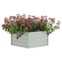Arriate de acero galvanizado plateado 129x45 cm de vidaXL, Maceteros y jardineras - Ref: Foro24-316881, Precio: 33,72 €, Desc...