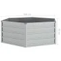 Arriate de acero galvanizado plateado 129x45 cm de vidaXL, Maceteros y jardineras - Ref: Foro24-316881, Precio: 33,72 €, Desc...