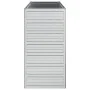 Arriate de acero galvanizado plateado 100x40x77 cm de vidaXL, Maceteros y jardineras - Ref: Foro24-316896, Precio: 43,10 €, D...