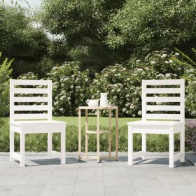 Sillas jardín 2 uds madera maciza pino blanco 50x48x91,5 cm de vidaXL, Sillas de jardín - Ref: Foro24-824026, Precio: 150,65 ...