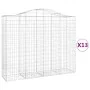 Cestas gaviones 13 uds forma de arco hierro 200x50x160/180 cm de vidaXL, Maceteros y jardineras - Ref: Foro24-3145714, Precio...