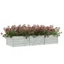 Arriate de acero galvanizado plateado 240x80x45 cm de vidaXL, Maceteros y jardineras - Ref: Foro24-316888, Precio: 56,58 €, D...