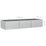 Arriate de acero galvanizado plateado 240x80x45 cm de vidaXL, Maceteros y jardineras - Ref: Foro24-316888, Precio: 56,58 €, D...