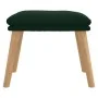 Reposapiés de terciopelo verde oscuro 45x29,5x35 cm de vidaXL, Otomanas - Ref: Foro24-341437, Precio: 35,79 €, Descuento: %