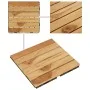 Baldosas de terraza 10 uds madera maciza teca patrón vertical de vidaXL, Suelos y moquetas - Ref: Foro24-319981, Precio: 87,7...