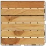 Terrace tiles 10 pcs solid teak wood vertical pattern by vidaXL, Floors and carpets - Ref: Foro24-319981, Price: 87,70 €, Dis...