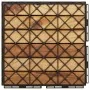 Terrace tiles 10 pcs solid teak wood vertical pattern by vidaXL, Floors and carpets - Ref: Foro24-319981, Price: 87,70 €, Dis...