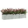 Arriate de acero galvanizado plateado 240x40x45 cm de vidaXL, Maceteros y jardineras - Ref: Foro24-316889, Precio: 52,03 €, D...