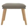 Reposapiés de terciopelo gris claro 45x29,5x35 cm de vidaXL, Otomanas - Ref: Foro24-341435, Precio: 35,97 €, Descuento: %