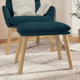 Reposapiés de terciopelo azul 45x29,5x35 cm de vidaXL, Otomanas - Ref: Foro24-341445, Precio: 35,80 €, Descuento: %