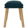 Reposapiés de terciopelo azul 45x29,5x35 cm de vidaXL, Otomanas - Ref: Foro24-341445, Precio: 35,80 €, Descuento: %