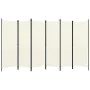 Biombo divisor de 6 paneles blanco 300x180 cm de vidaXL, Divisores de ambientes - Ref: Foro24-320727, Precio: 41,16 €, Descue...