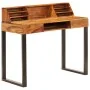 Escritorio de madera maciza de sheesham y acero 110x50x94 cm de vidaXL, Escritorios - Ref: Foro24-247964, Precio: 339,50 €, D...