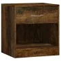 Mesitas de noche 2 unidades con cajón roble ahumado de vidaXL, Mesitas de noche - Ref: Foro24-342586, Precio: 57,33 €, Descue...