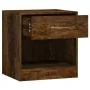 Mesitas de noche 2 unidades con cajón roble ahumado de vidaXL, Mesitas de noche - Ref: Foro24-342586, Precio: 57,33 €, Descue...