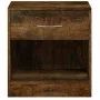 Bedside tables 2 units with smoked oak drawer by vidaXL, Nightstands - Ref: Foro24-342586, Price: 57,33 €, Discount: %