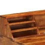 Escritorio de madera maciza de sheesham y acero 110x50x94 cm de vidaXL, Escritorios - Ref: Foro24-247964, Precio: 339,50 €, D...