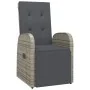 Reclining garden armchairs with cushions 2 pcs gray PE rattan by vidaXL, Garden chairs - Ref: Foro24-319538, Price: 283,07 €,...