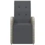 Reclining garden armchairs with cushions 2 pcs gray PE rattan by vidaXL, Garden chairs - Ref: Foro24-319538, Price: 283,07 €,...
