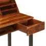 Escritorio de madera maciza de sheesham y acero 110x50x94 cm de vidaXL, Escritorios - Ref: Foro24-247964, Precio: 339,50 €, D...