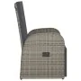 Sillones de jardín reclinables con cojines 2 uds ratán PE gris de vidaXL, Sillas de jardín - Ref: Foro24-319538, Precio: 283,...