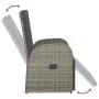 Reclining garden armchairs with cushions 2 pcs gray PE rattan by vidaXL, Garden chairs - Ref: Foro24-319538, Price: 283,07 €,...