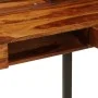 Escritorio de madera maciza de sheesham y acero 110x50x94 cm de vidaXL, Escritorios - Ref: Foro24-247964, Precio: 339,50 €, D...