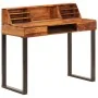 Escritorio de madera maciza de sheesham y acero 110x50x94 cm de vidaXL, Escritorios - Ref: Foro24-247964, Precio: 339,50 €, D...