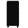 Cajonera con ruedas madera contrachapada negro de vidaXL, Taquillas y armarios de almacenamiento - Ref: Foro24-342671, Precio...