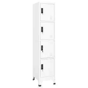 Taquilla de acero blanco 38x45x180 cm de vidaXL, Taquillas y armarios de almacenamiento - Ref: Foro24-339784, Precio: 159,60 ...