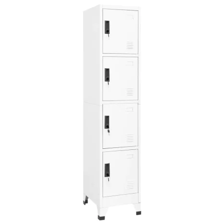 Taquilla de acero blanco 38x45x180 cm de vidaXL, Taquillas y armarios de almacenamiento - Ref: Foro24-339784, Precio: 159,60 ...