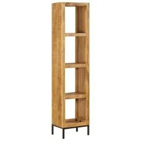 Estantería madera maciza de mango 40x30x175 cm de vidaXL, Librerías y estanterías - Ref: Foro24-247968, Precio: 244,53 €, Des...