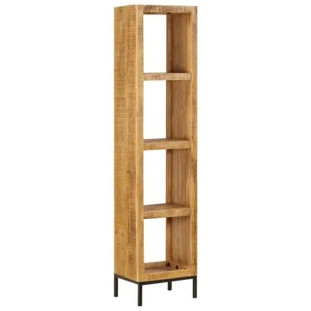 Estantería madera maciza de mango 40x30x175 cm de vidaXL, Librerías y estanterías - Ref: Foro24-247968, Precio: 244,53 €, Des...
