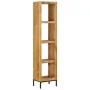 Estantería madera maciza de mango 40x30x175 cm de vidaXL, Librerías y estanterías - Ref: Foro24-247968, Precio: 244,53 €, Des...