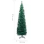 Árbol de Navidad artificial delgado y soporte PVC verde 210 cm de vidaXL, Arboles de navidad - Ref: Foro24-320951, Precio: 56...